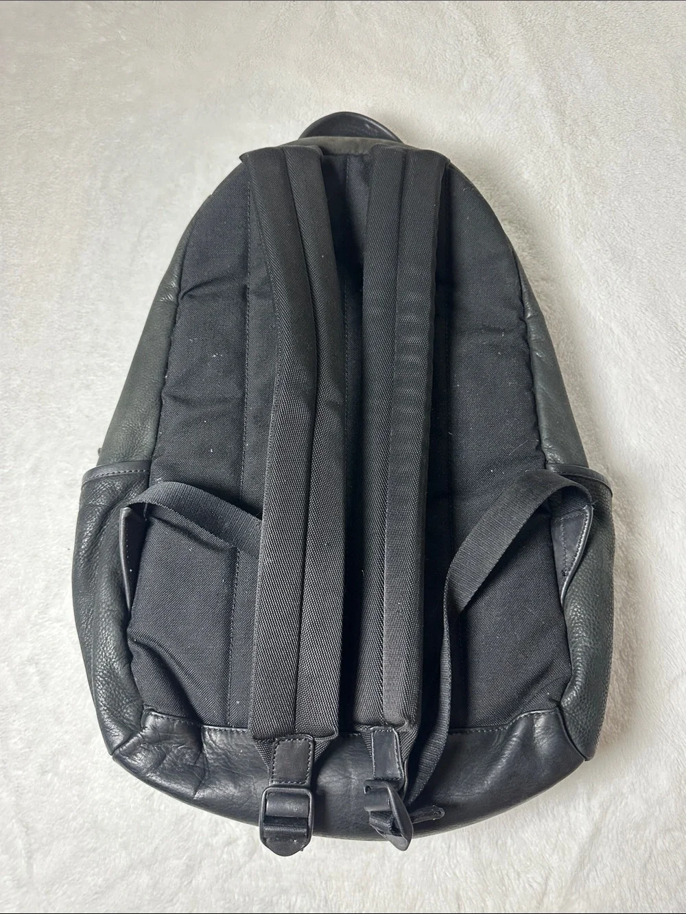 Black Leather Men’s Backpack - Sleek Everyday Carry
